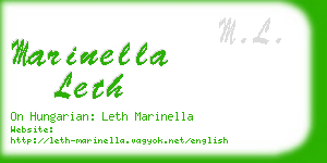 marinella leth business card